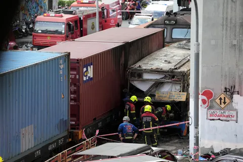 Train driver charged after deadly crash in Thailand