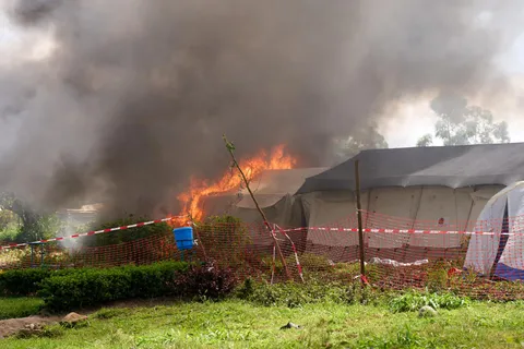 An Ebola center is burned in Congo as fear and anger grows over outbreak
