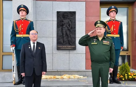 Commemorative plaque honoring N. Korean troops fighting Ukraine unveiled in Russia