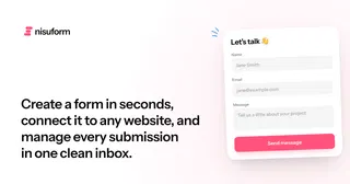 Show HN: Beautiful form back end for AI agents – Nisuform