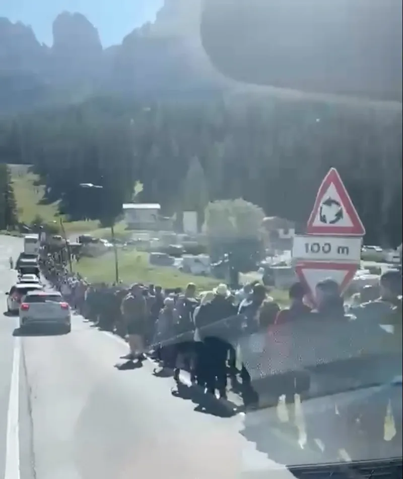Dolomites in chaos as long lines of tourists clamor to snap selfies at popular historic site