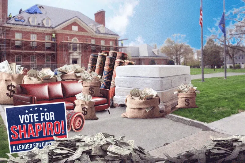 How the Pennsylvania governor’s mansion revamp could complicate Josh Shapiro’s White House bid