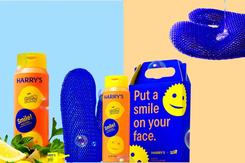 Germaphobes, rejoice! The Harry’s x Scrub Daddy collab of your dreams is finally here