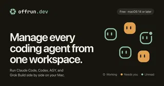 Show HN: Offrun – manage every coding agent from one workspace