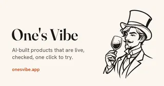 One's Vibe – discover AI-built products you can try
