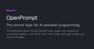 OpenPrompt – one workspace for developers using multiple AI coding tools