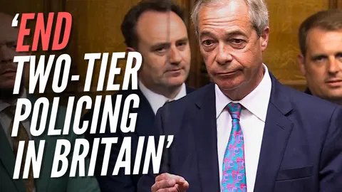 WATCH: Farage Tells Starmer to End ‘Two-Tier Policing’ in Britain