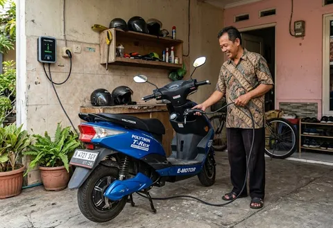 9 Tips Ngecas Motor Listrik Subsidi di Rumah, Biar Aman, Baterai Awet dan Tagihan Listrik Tetap Hemat