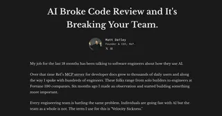 AI Broke Code Review and It's Breaking Your Team