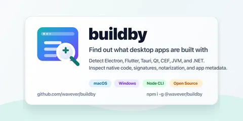 Show HN: BuildBy – find out how many Electron apps are on your Mac or Windows