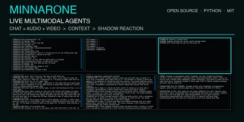 Show HN: Minnarone – Multimodal agents that watch, listen, and react live