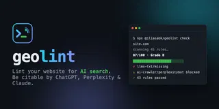 Geolint – ESLint for AI Search