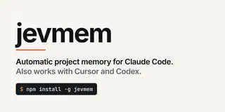 Jevmem – automatic project memory for Claude Code, built on Jev