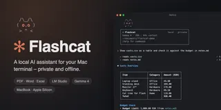 Flashcat – a local AI assistant for the Mac terminal that asks first