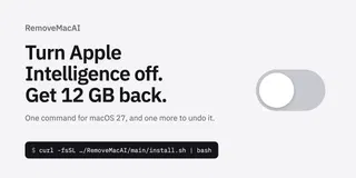 Remove and Disable Apple Macos27 AI Models Tool