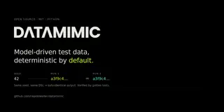 Datamimic – don't let your coding agent invent its own test world