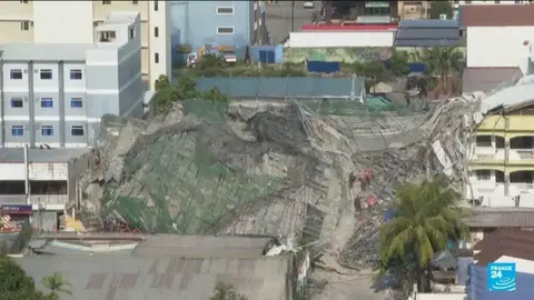 Philippines: Deadly building collapse traps workers in Manila