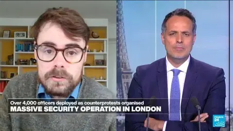 UK: Massive security operation in London as counterprotests organised