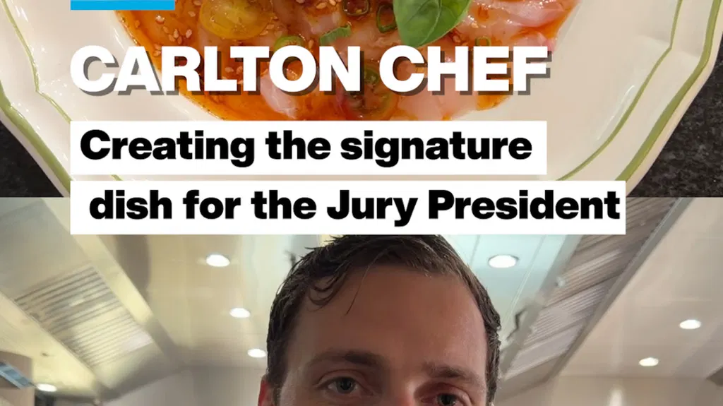Carlton Chef: Creating the signature dish for the Jury President
