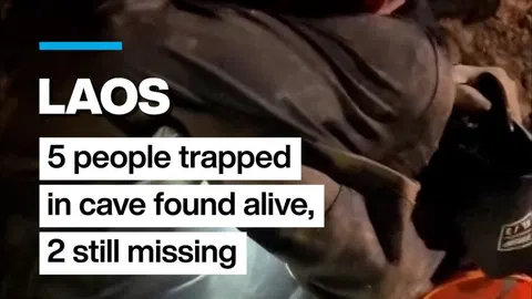 5 people trapped in Laos cave found alive, 2 still missing