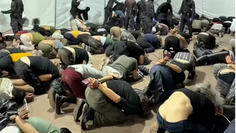 Israeli minister sparks outcry with video of bound and kneeling Gaza flotilla activists