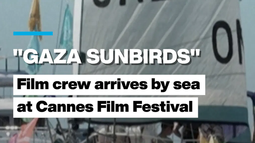 “Gaza Sunbirds”: Film crew arrives by sea at Cannes Film Festival