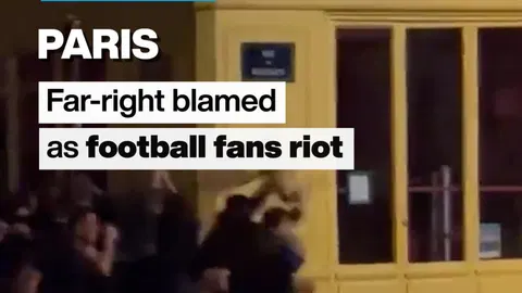 Paris: Far-right blamed as football fans riot