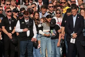NASCAR family stands beside Kyle Busch’s family before start of Coca-Cola 600