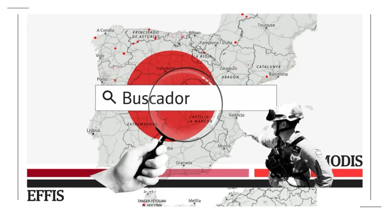Consulta cómo avanza el fuego, las hectáreas afectadas y el mapa de riesgo