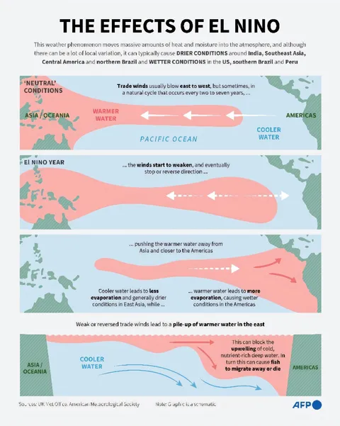 El Niño arrives and could rank among strongest events since 1950