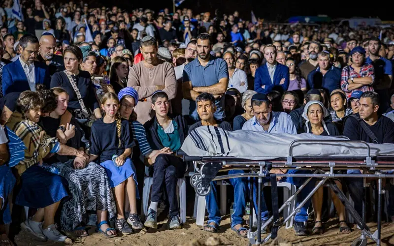 Terror victim Netanel Shukrun laid to rest as his son thanks him ‘for saving my life’