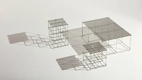 Scaffold outdoor occasional tables by Haldane
