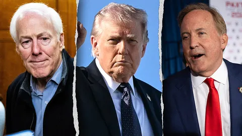 Trump backs Paxton in Texas Republican Senate showdown with Cornyn