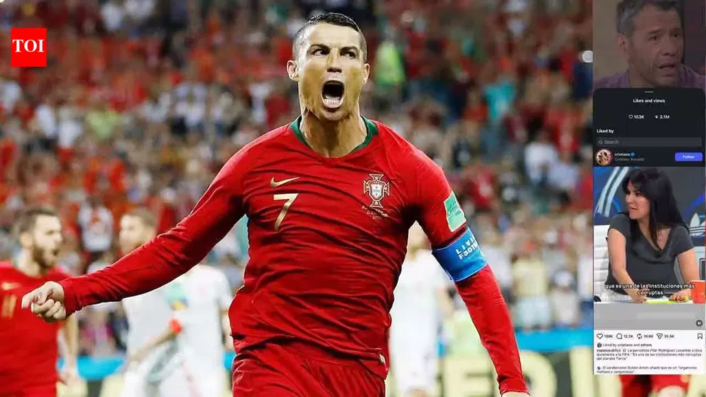 Controversy! Ronaldo likes Insta post claiming FIFA helped Argentina reach final