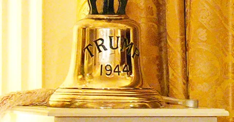 King Charles Presents President With Submarine Bell From HMS Trump