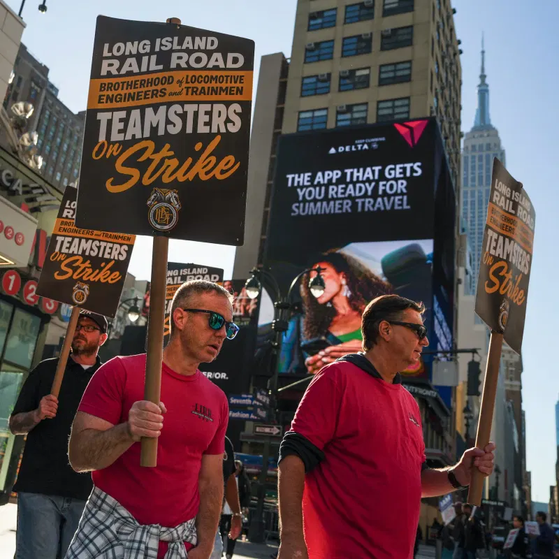 Long Island Rail Road Strike Shuts Down Busiest U.S. Passenger Rail Service