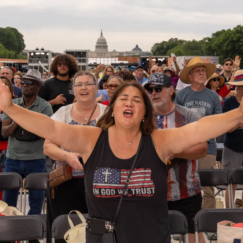 Trump Administration Pushes Narrative of Christian Nation at Prayer Rally in D.C.