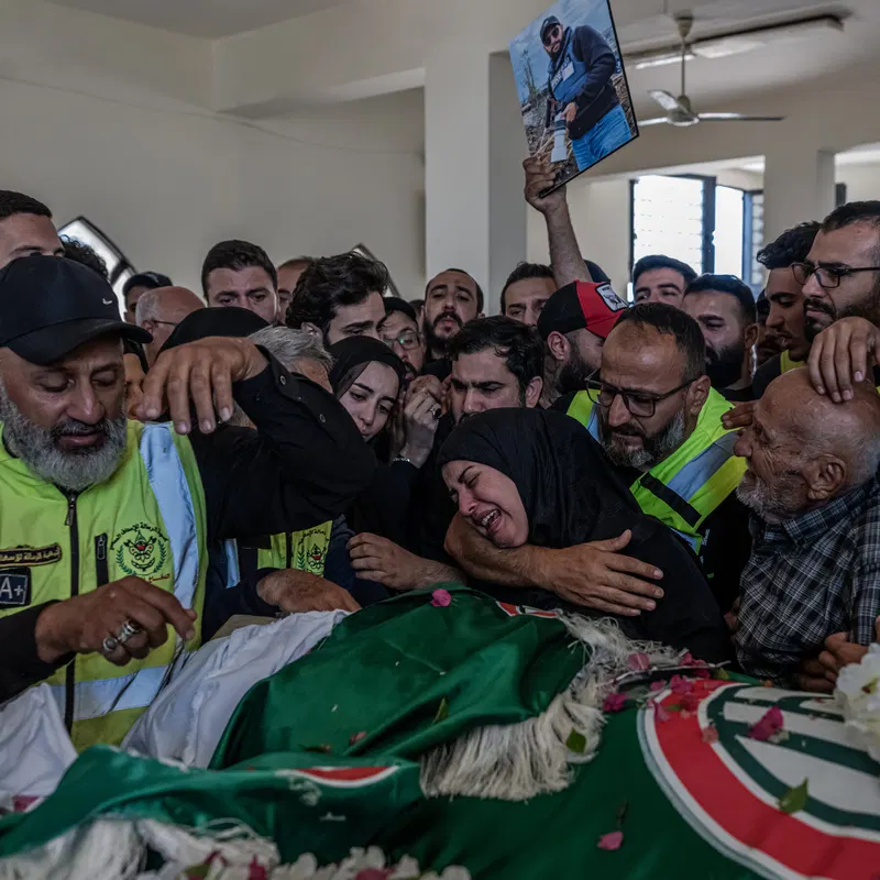 Israeli Strikes Pummel Lebanon, Killing Medics Amid Fragile Truce