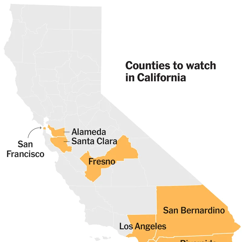9 Counties to Watch in the California Governor’s Race