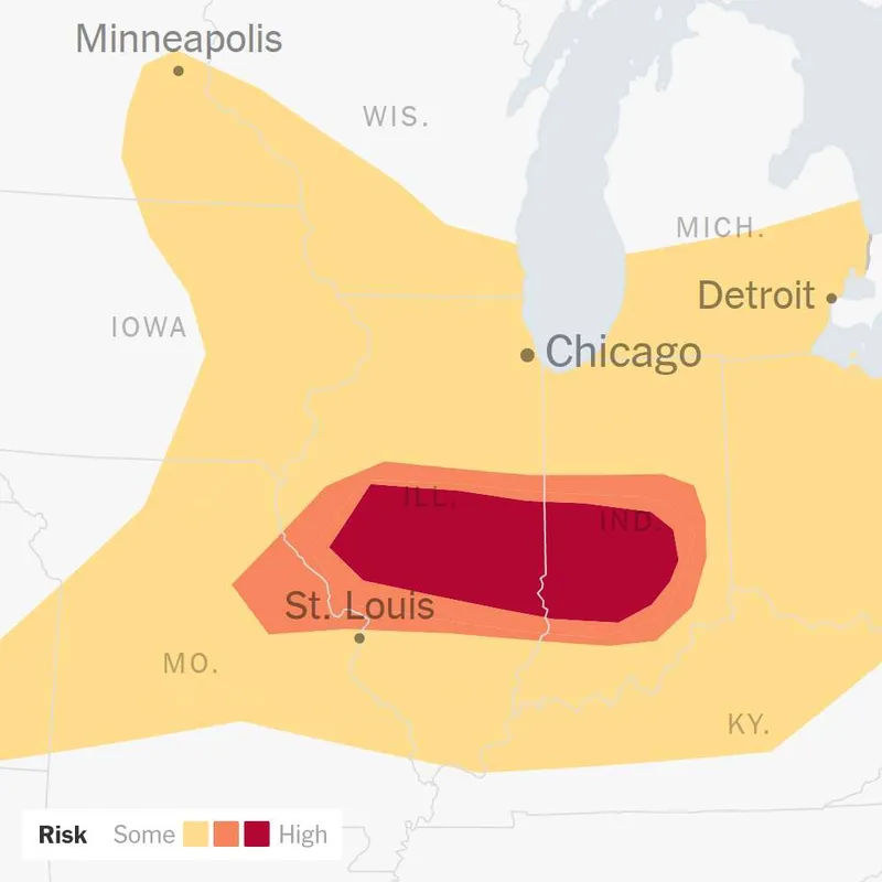 Midwest Faces Tornadoes and Strong Winds on Wednesday