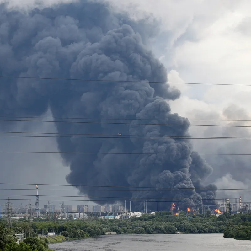 Ukraine Strikes Moscow Refinery in Large-Scale Drone Attack