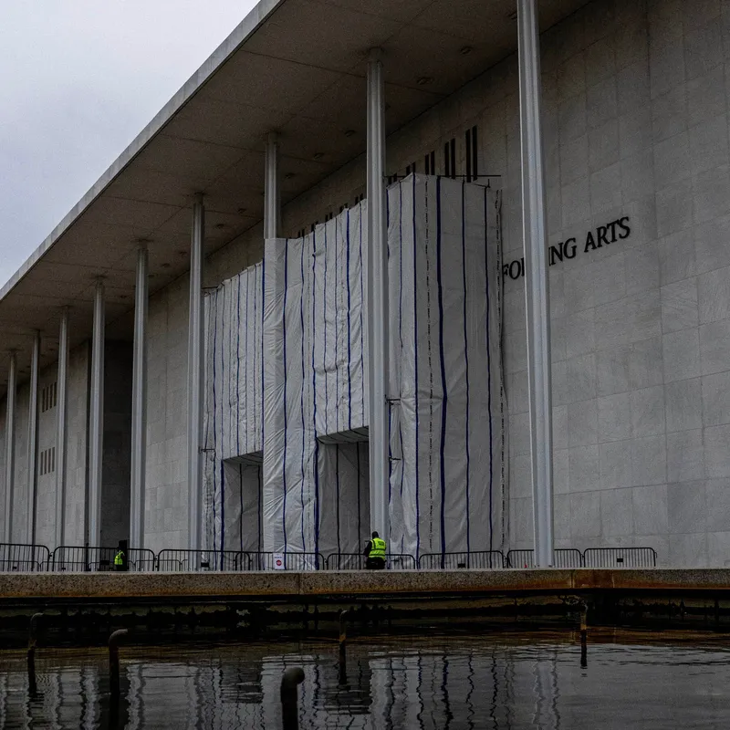 ‘A Literal Coverup’: What Is the Kennedy Center Hiding Behind Those Tarps?