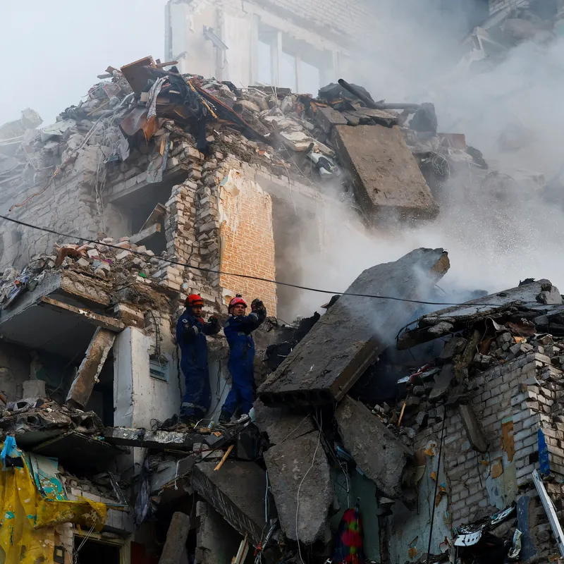 Russia Strikes Ukraine as Explosions Rock Capital of Kyiv