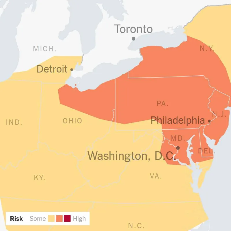 Thunderstorms Bring Threat of Flooding and Strong Winds to Northeast