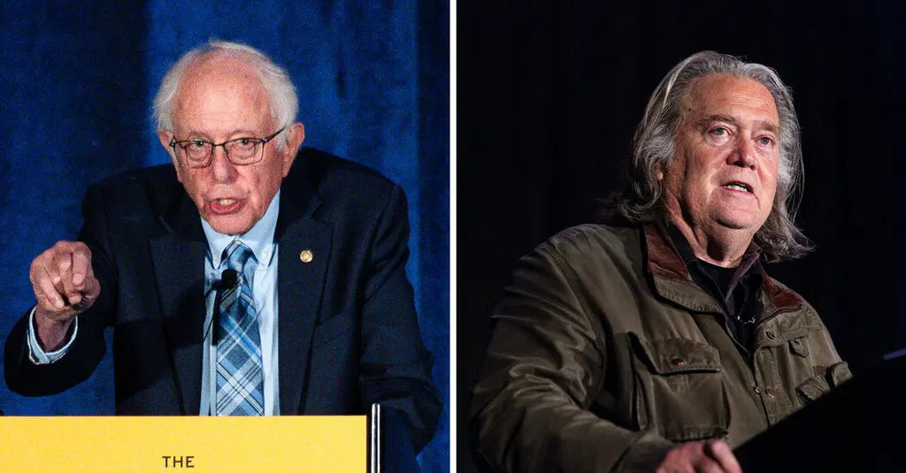 At the Future of Life Institute's Pro-Human Assembly, Bernie Sanders, Steve Bannon, and others called for tighter restrictions on AI and denounced tech CEOs (New York Times)