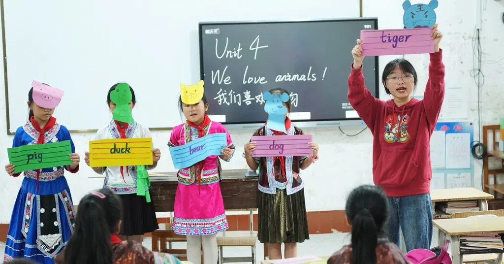 A viral social media post from a Chinese math teacher sparks debate over making English optional in schools across China especially as AI translation improves (New York Times)