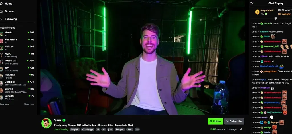 Streamer Realtime Deepfakes Himself into Mr. Beast, Says He Loves 'Touching Little Boys'
