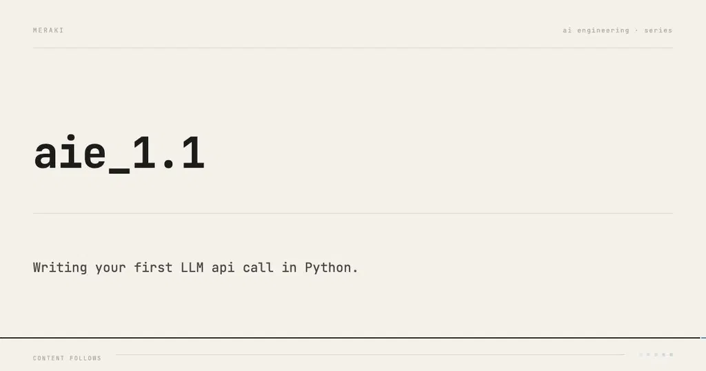 Building your first LLM API call in Python (step by step)