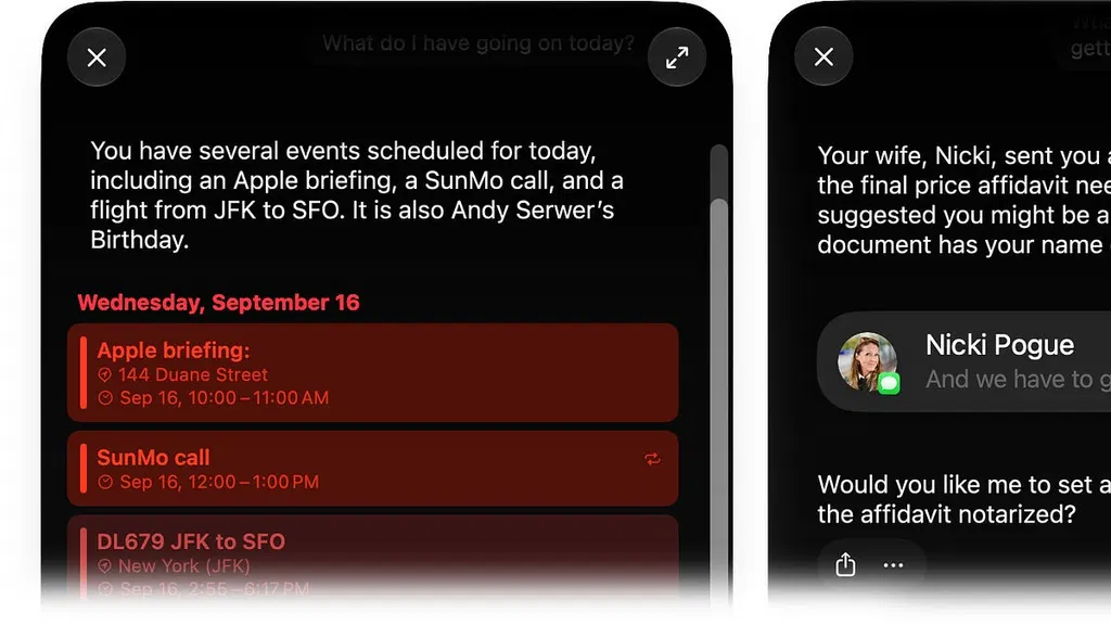 Tests of the New AI Siri