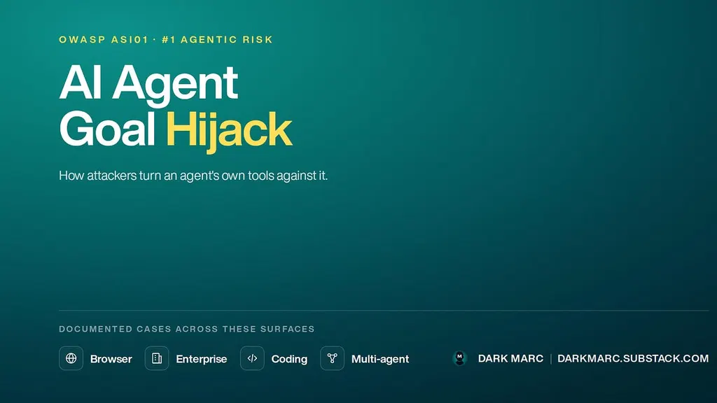 AI Agent Goal Hijack: How Attackers Turn an Agent's Own Tools Against It